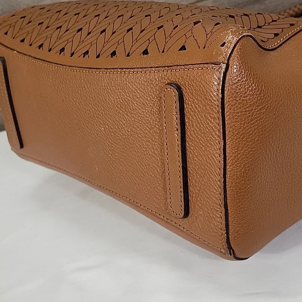Brighton Ferrara Brown Leather Tote Bag